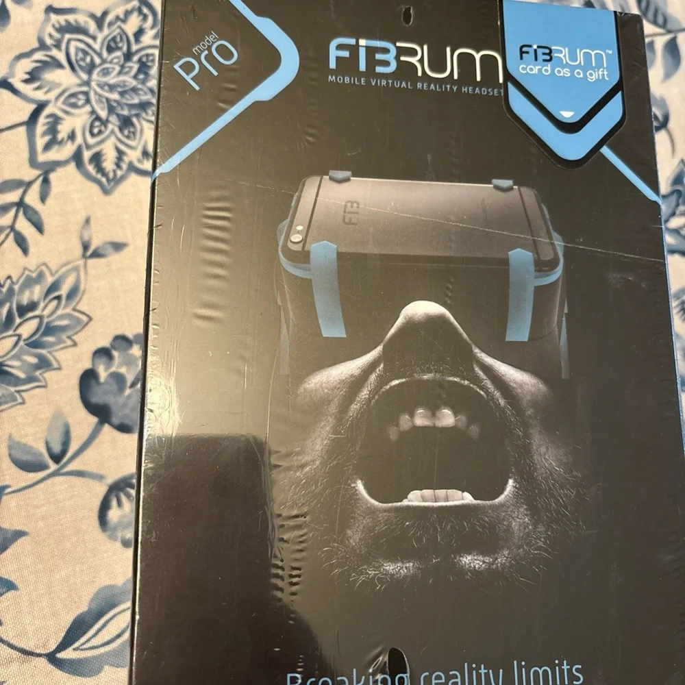 Smartphone VR Headset Black and Blue Immersive Experience